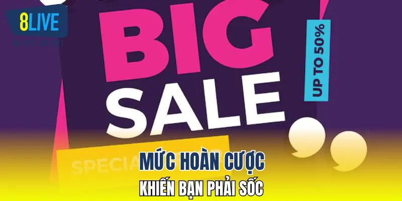 Mức hoàn cược khiến bạn phải sốc