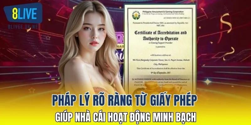 Pháp lý rõ ràng từ giấy phép giúp nhà cái hoạt động minh bạch